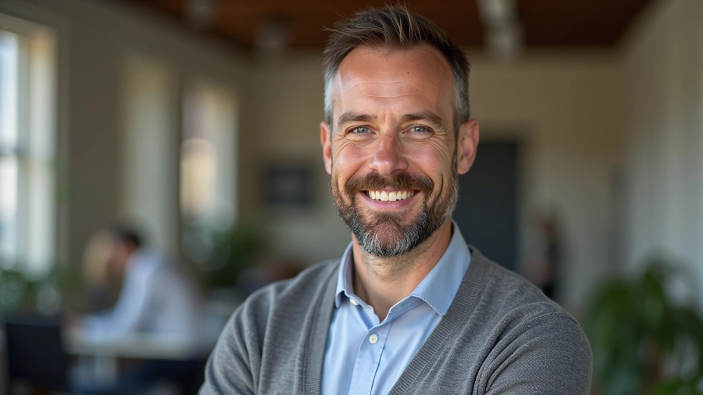 Portrait d'un homme spécialiste en économie circulaire et consommation responsable